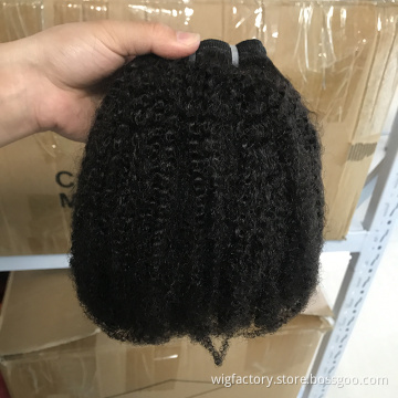 Factory wholesale price afro kinky human hair 4c, unprocessed mongolian 4c afro kinky bundles, 100 human afro curly hair